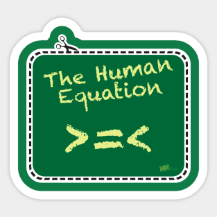 Human Equation Sticker